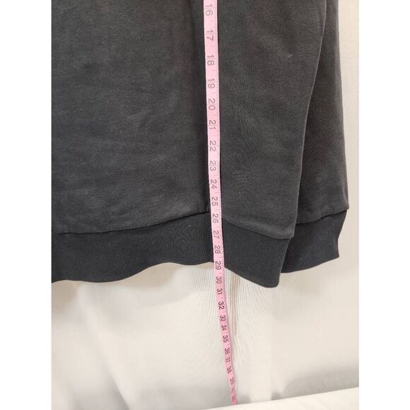 Adidas Men’s All SZN Fleece Quarter-Zip Crew Sweatshirt Black Size Medium - Picture 4 of 10